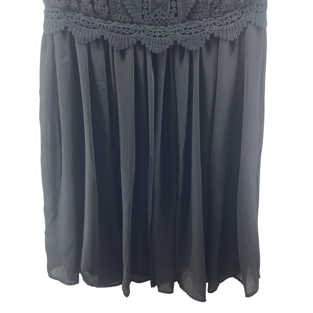 Black Lace Babydoll Cocktail Dress Womens Small Devlin Emile New With Tags - Picture 5 of 8